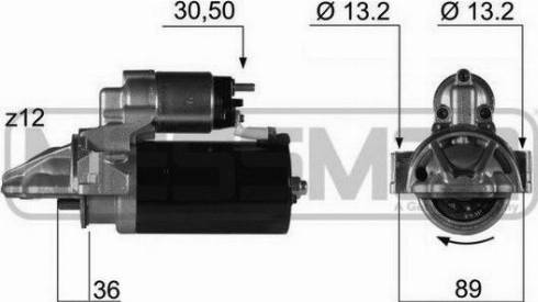 Messmer 220353A - Motorino d'avviamento autozon.pro