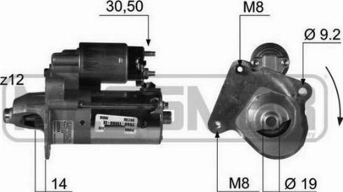 Messmer 220366A - Motorino d'avviamento autozon.pro