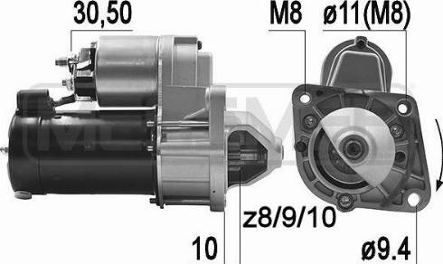 Messmer 220360R - Motorino d'avviamento autozon.pro