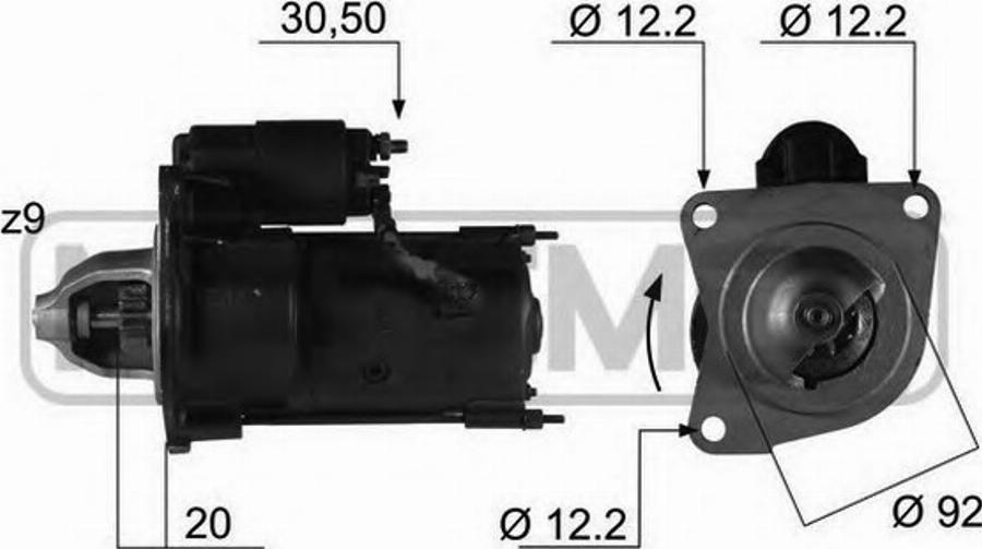 Messmer 220362 - Motorino d'avviamento autozon.pro