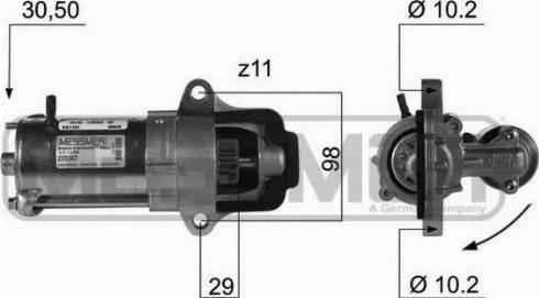 Messmer 220367A - Motorino d'avviamento autozon.pro