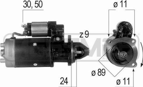 Messmer 220307R - Motorino d'avviamento autozon.pro