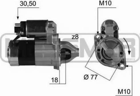 Messmer 220384 - Motorino d'avviamento autozon.pro