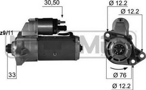 Messmer 220388A - Motorino d'avviamento autozon.pro