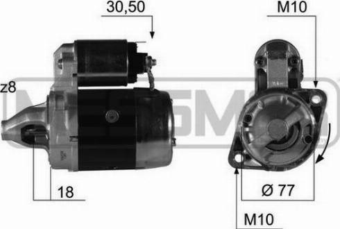 Messmer 220382A - Motorino d'avviamento autozon.pro