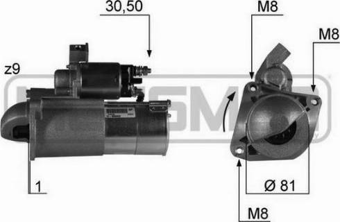 Messmer 220331A - Motorino d'avviamento autozon.pro