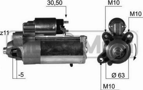 Messmer 220375A - Motorino d'avviamento autozon.pro