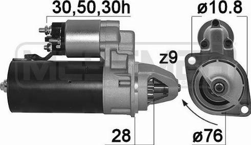 Messmer 220201A - Motorino d'avviamento autozon.pro