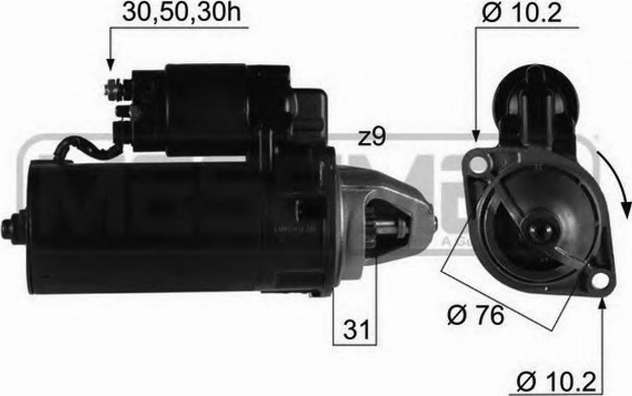 Messmer 220201 - Motorino d'avviamento autozon.pro