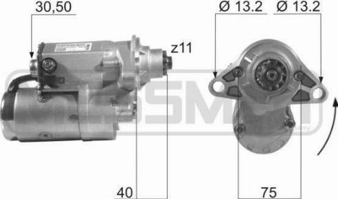 Messmer 220203A - Motorino d'avviamento autozon.pro