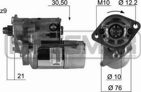 Messmer 220207A - Motorino d'avviamento autozon.pro