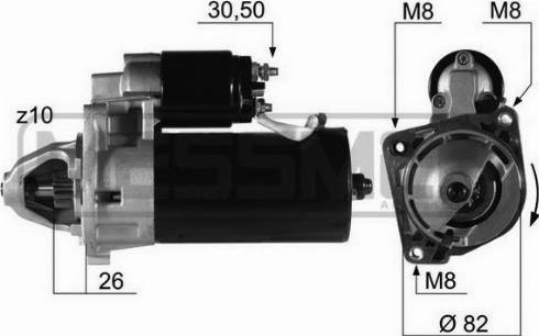 Messmer 220216A - Motorino d'avviamento autozon.pro