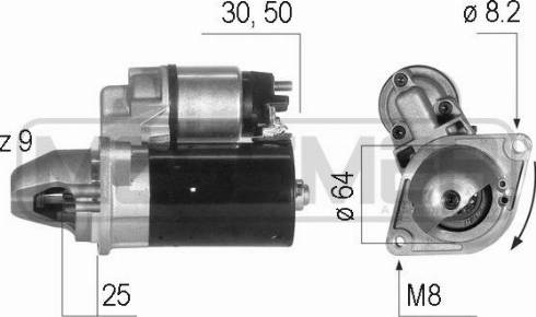 Messmer 220211A - Motorino d'avviamento autozon.pro