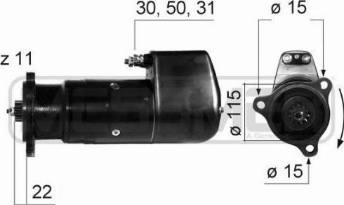 Messmer 220218A - Motorino d'avviamento autozon.pro