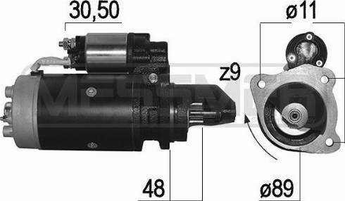 Messmer 220232A - Motorino d'avviamento autozon.pro