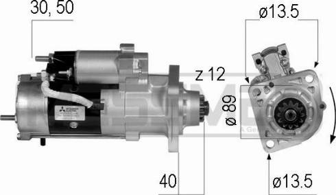 Messmer 220224A - Motorino d'avviamento autozon.pro