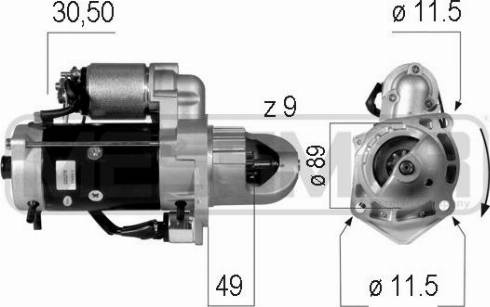 Messmer 220278A - Motorino d'avviamento autozon.pro