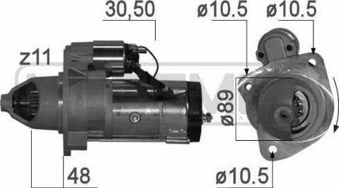 Messmer 220792A - Motorino d'avviamento autozon.pro