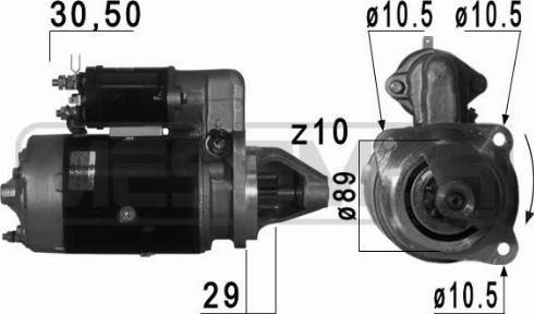 Messmer 220741A - Motorino d'avviamento autozon.pro