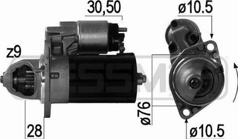 Messmer 220755A - Motorino d'avviamento autozon.pro