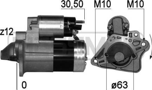 Messmer 220758A - Motorino d'avviamento autozon.pro