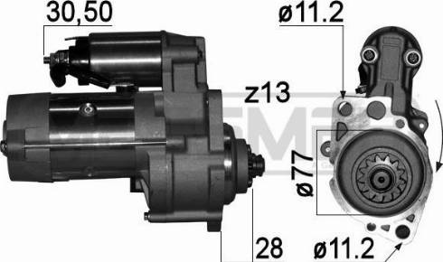 Messmer 220764A - Motorino d'avviamento autozon.pro