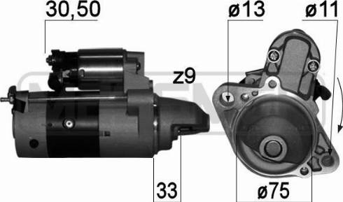 Messmer 220763A - Motorino d'avviamento autozon.pro