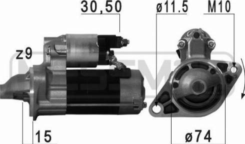 Messmer 220708A - Motorino d'avviamento autozon.pro