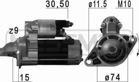 Messmer 220 708 - Motorino d'avviamento autozon.pro