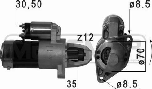 Messmer 220716A - Motorino d'avviamento autozon.pro