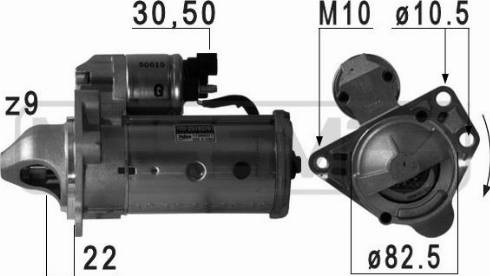 Messmer 220712A - Motorino d'avviamento autozon.pro