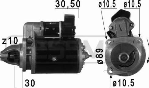 Messmer 220739A - Motorino d'avviamento autozon.pro