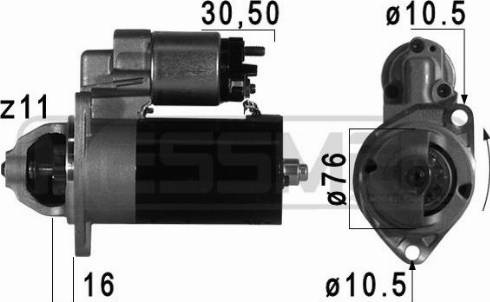 Messmer 220775A - Motorino d'avviamento autozon.pro