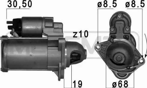 Messmer 220 771 - Motorino d'avviamento autozon.pro