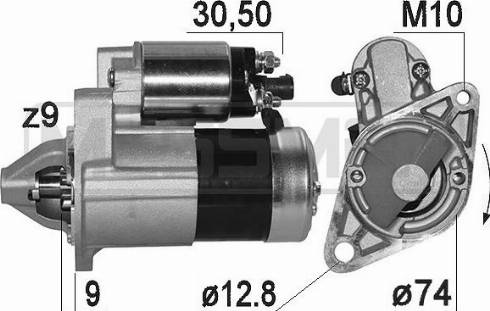 Messmer 221005A - Motorino d'avviamento autozon.pro