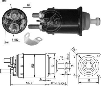 Messmer ZM836 - Elettromagnete, Motore d'avviamento autozon.pro