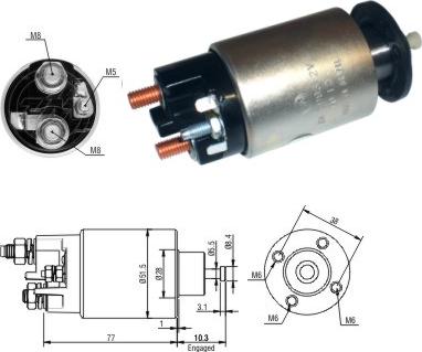 Messmer ZM3993 - Elettromagnete, Motore d'avviamento autozon.pro