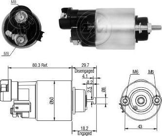 Messmer ZM7705 - Elettromagnete, Motore d'avviamento autozon.pro