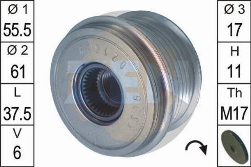 Messmer ZN5506 - Puleggia cinghia, Alternatore autozon.pro