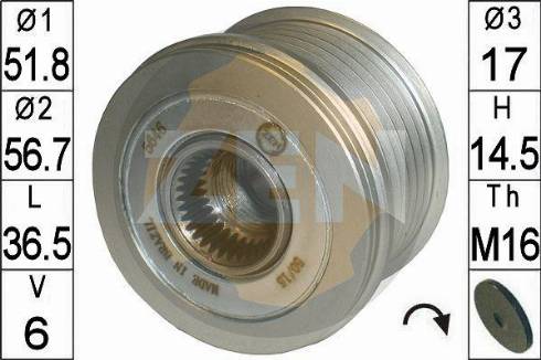 Messmer ZN5646 - Puleggia cinghia, Alternatore autozon.pro