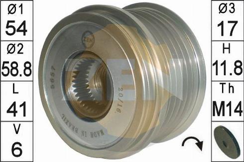 Messmer ZN5657 - Puleggia cinghia, Alternatore autozon.pro