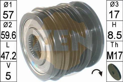 Messmer ZN6007 - Puleggia cinghia, Alternatore autozon.pro