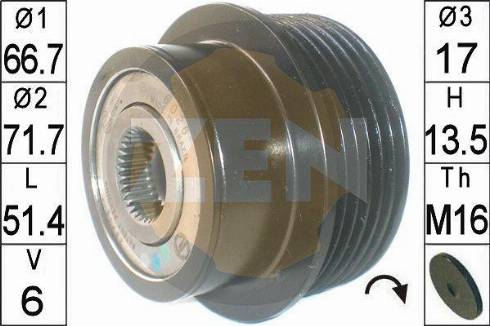 Messmer ZN6026 - Puleggia cinghia, Alternatore autozon.pro