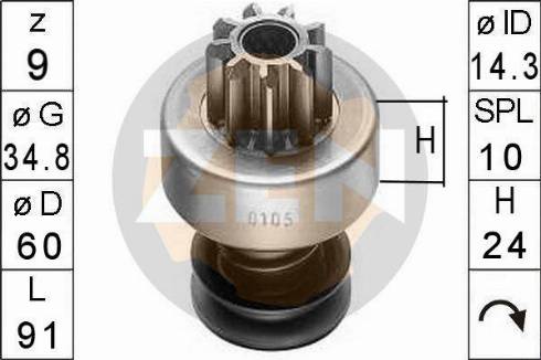 Messmer ZN0105 - Pignone, Motorino d'avviamento autozon.pro