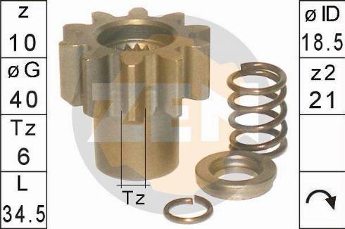 Messmer ZN12957 - Pignone, Motorino d'avviamento autozon.pro