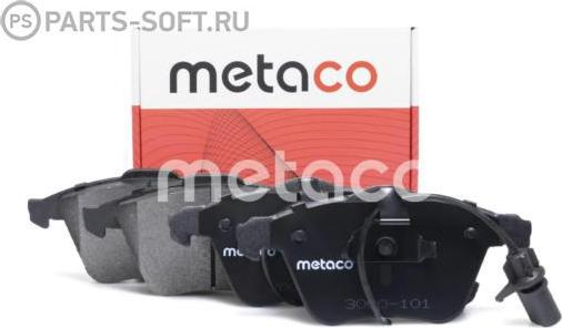 METACO 3000-101 - Kit pastiglie freno, Freno a disco autozon.pro