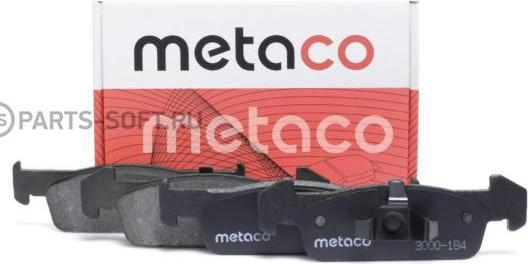 METACO 3000-184 - Kit pastiglie freno, Freno a disco autozon.pro