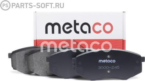 METACO 3000-245 - Kit pastiglie freno, Freno a disco autozon.pro