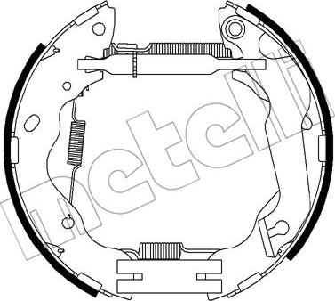 Metelli 51-0457 - Kit ganasce freno autozon.pro