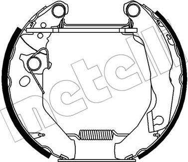 Metelli 51-0409 - Kit ganasce freno autozon.pro